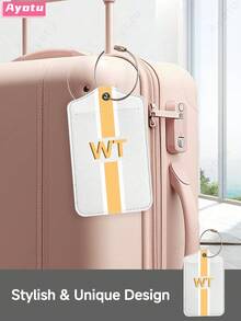 Customized Luggage Tag, Fashionable And Lightweight Luggage Tag For Travel Groups, Luggage Identification Tag, Airline Boarding Pass, Corporate Team Building Travel Identification Card, Luggage Tag, Backpack, Handbag And Schoolbag Nameplate, Summer And Winter Travel Accessories, Pet ID Tag, Travel Essentials Travel Storage Bag, Automotive Decor, Family And Friend Travel Gifts,New Year Glamour - Multicolor - View 17
