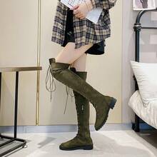 Women Over-The-Knee Boots - Black - View 8