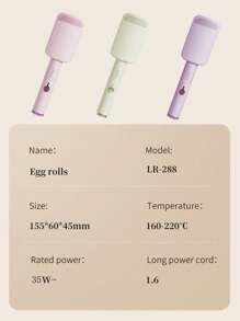 Curling Iron Hair Crimper Waver - 32mm Beach Waves Curling Wand, Deep Waver Hair Curler Tool With Ceramic 3 Barrel For Women, Dual Voltage, Anti-Scald, Easy To Use, Pink, 1.25 Inch