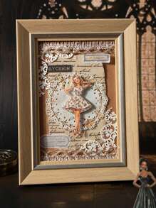 have a good day 25pcs/Pack Vintage Girl Stickers, Creative Aesthetic Stickers, DIY Decorative Collage Craft Materials, Holiday Gifts, Personalized Scrapbooking School Supplies