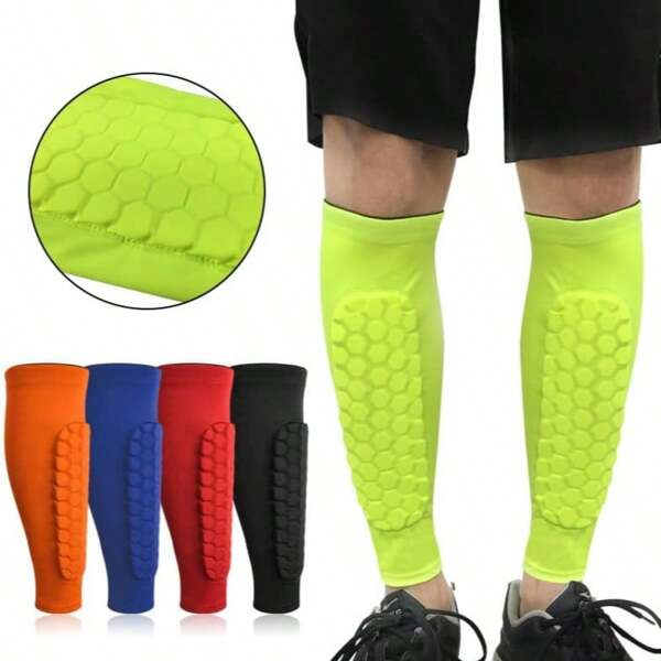 Protège-tibias de style manchon pour adultes, hommes, femmes Protections de football/soccer avec absorption des chocs supérieure, respirantes et légères Manchons de protège-tibias de football