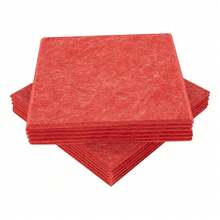 YUNRUX 9mm 12pcs High Density Acoustic Panels, Soundproofing Panels For Studio, Office - Red - View 10