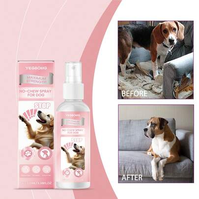 Spray anti-mordedura para perros, spray de entrenamiento interior anti-mordedura y anti-arañazos, spray repelente de sabor desagradable