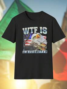 Maglietta Uomo Divertente WTF IS A KILOMETER T Shirt Estiva Moda Casual Regalo Originale Idea Regalo Unica Stampa Qualità Offerta Imperdibile Bestseller Novità