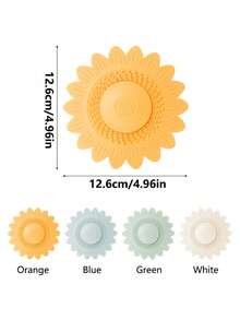 1 szt. sitko do odpływu zlewozmywakowego typu Press-Type, pokrywa odpływu podłogowego, korek odpływu zapobiegający powstawaniu zapachów, pokrywa odpływu prysznicowego z łapaczem włosów, filtr do zlewozmywaka z kwiatowym wzorem do łazienki, artykuły gospodarstwa domowego, akcesoria łazienkowe, wystrój łazienki, wystrój jesienny, powrót do szkoły - Wielokolorowe - Zobacz 6