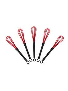 5pcs Plastic Hair Dye Mixer Set, Suitable For Salons, Barbershops, And DIY Hair Coloring. Mini Mixer For Blending Hair Dye, Bleach, And Other Cosmetic Preparations, Also Applicable For Kitchen Baking And Cooking - Multicolor - View 18