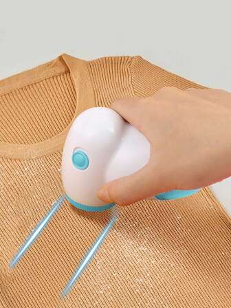 1pc Lint Remover Machine,Bobble Remover Mini Fabric Shaver,Portable Fabric Defuzzer For Clothes Furniture Adapter Boneless Sofa Sweater Shaver Removing Fleece Fuzz Bobble Remover Home Accessories 2*AA(Not Included)