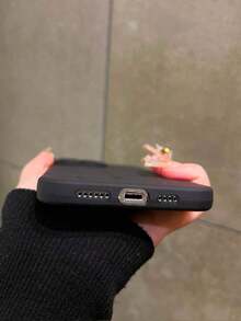 Polka Dot Phone Case Maryam Alam Artist Dark Black Phone Case With Heart Pattern, Holiday, Love Valentine'S Day,Polka Dot Phone Case - 款式1(1件) - 查看 5