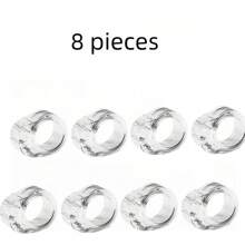 2pcs/4pcs/8pcs PVC Transparent Door Handle Bumper Protector, Door Handle Protector, Anti-Collision Door Stopper