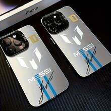 Soccer Number 10 IMD Colorful Silver Phone Case, High Aesthetic Fashion, Minimalist Design Protective Cover, Compatible With 16/16Plus/16Pro/16Promax/15/15Plus/15Promax/14/14Plus/14Pro/14Promax, 13/13Pro/13Promax, 12/12Pro/12Promax, 11/11Pro Max. - màu đen - Xem 3