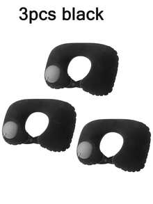 1/2/3pcs Inflatable Neck Pillow, Suitable For Airplane Travel, Inflatable Neck Pillow, Travel Neck Pillow, Inflatable Neck Pillow, Travel Pillow. This Inflatable U-Shaped Pillow Is Designed With Ergonomics, Contouring To The Neck Curve, Portable And Lightweight, Providing Comfortable Support And Relieving Neck Pressure. - Multicolor - View 28