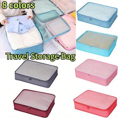 3 Sizes Travel Storage Bag Tidy Organizer Luggage Pouch Suitcase Handbag Zipper Pockets For Underwear Closet Organization And Storage Clothes Organizer Bedroom