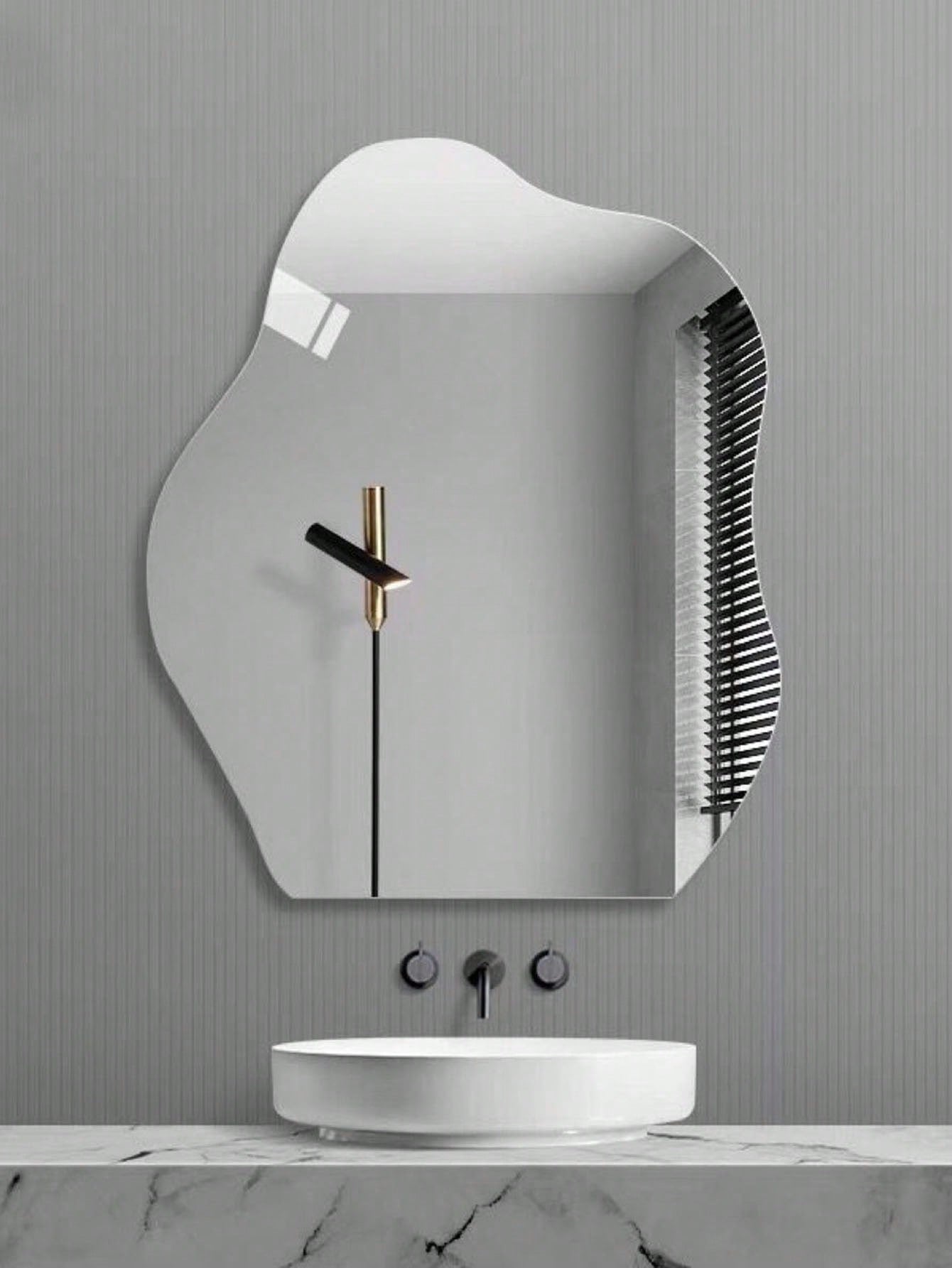 مرآة ديكور الحائط بشكل سحابة مصنوعة من الأكريليك،...