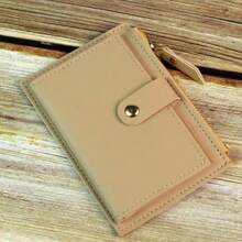 Multineos Comercial Women's Fashion Multi-Slot Card Holder PU Leather Wallet - Khaki - View 1