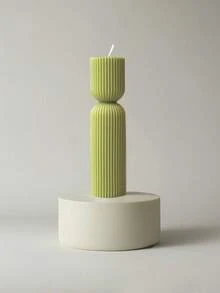 1 Stück 1 Stück gestreifte Säulenkerzen, ein weißes und grünes dekoratives Geschenk, perfekt für Heimdekoration, besonders für Schlafzimmeratmosphäre und DIY-Geschenke. Geeignet für Wohndekorationen, Kamine, Wohnzimmer, zentrale Dekoration, Büros, Valentinstagsgeschenke - Verschiedenfarbig - Übersicht 10