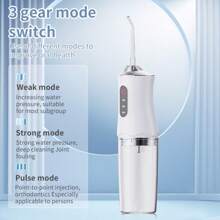 Electric Water Flosser, Cordless Portable Oral Irrigator, With 3 Modes And 4 Nozzles, Suitable For Travel And Home, Perfect For Trips Business Travels, Festivals Gift Options - Multicolor - View 7