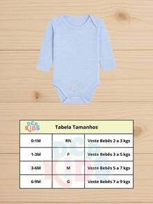 DCP Kids Body Bebê Manga Longa Meninos Conjunto de 4 Peças em Suedine Algodão Roupinha Enxoval Bebê - Multicolorido - Visão 3