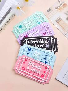 定制亚克力书票、个性化读书俱乐部门票、定制书架展示板、个性化书架装饰、爱书人士礼物书票、时尚、多彩、可爱、简约、卡哇伊、独特的个性化定制礼物、读者生日礼物、读书俱乐部礼物、圣诞礼物、家居装饰客厅 - 彩色 - 查看 2