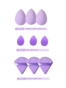 50pcs Makeup Brush Set, Mixed Makeup Beauty Tools, Including: 25pcs Makeup Brushes, 1pc Makeup Bag, 5pcs Beauty Eggs, 5pcs Powder Puffs, 5pcs Mini Beauty Eggs, 5pcs Mini Finger Powder Puffs, 1pc Headband, 2pcs Wristbands