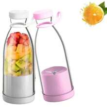 Wiederaufladbarer Mixer, Entsafter für frische Früchte, tragbare USB-Entsafterflasche, Mini-schneller elektrischer tragbarer Smoothie-Mixer