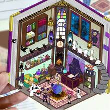 SCXXBSW 10 Styles Of Cartoon Scenery-Creating Stickers - 3D Cabins In A Miniature World, Stress-Relieving DIY Scenes, Parent-Child Interactive Handcraft Stickers, Children's Educational Stickers - Tweezers Included - Multicolor - View 11