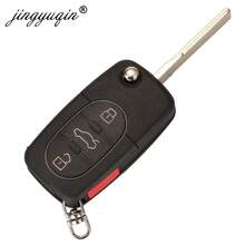 静语琴 4D0837231E 315Mhz ID48 芯片折叠遥控钥匙适用于奥迪 A4 A6 A8 TT 1997-2003 4D0837231 E 折叠钥匙控制 4 键 - 多款式 - 查看 3