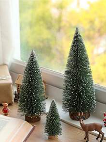 1 قطعة شجرة عيد الميلاد الصغيرة لتزيين الطاولة، شجرة عيد الميلاد الصناعية الصغيرة للمكتب لديكور العطلات، شجرة صنوبر مغطاة بالثلج لديكور المنزل في فصل الشتاء، زخرفة عيد الميلاد الصغيرة للمكتب، ديكورات عيد الميلاد للمنزل، هدايا عيد الميلاد