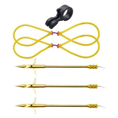 1pc Outdoor Fishing Tool, Stainless Steel Detachable Fishing Spear With Accessories, High Quality Durable Slingshot Fishing Kit