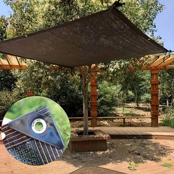 [90% Shading Coffee Shade Net] 1pc Premium Coffee-Colored Shade Net, 2m X 3m/3m X 4m (More Sizes To Choose From)- UV & Sun Protection, 90% Shading Rate, Durable Plastic Mesh For Outdoor Gardens, Patios, Plant & Animal Sheds