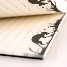 1PC Raven Gothic Notepad - Vintage Top-Spiral Steno Journal With 60lb Lined Paper | Dark Academia Writing Pad For Horror Authors, D&D Campaigns & Gothic Poetry