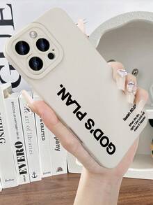 Inspiring "GOD'S PLAN" Scripture Creative Phone Case - Premium TPU Protective Cover, Shockproof & Anti-Slip Full Body Protection For IPhone 16 Pro Max/15 Pro/14 Pro Max (Christian Phone Accessories, Faith-Based Gift, Daily Essential) Vintage White With Isaiah 60:22 Verse - "BETTER" & "SWEAT" Motivational Text (Church Supplies, Bible Study Essential) Anti-Fingerprint Cover For Believers & Young Adults - Trắng cổ - Xem 7