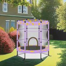 Best 55-Inch Mini Trampoline, Outdoor And Indoor Children's Trampoline, Fenced Trampoline, Safe And Fun, Ideal For Sports Activities And Playtime, Perfect For Kids To Grow Up Happily.Suitable For Families, Backyards, And Gifts