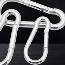 Hanging Buckle, Key Ring, Buckle, Lock Buckle, Insurance Hook, Spring Buckle, Spring Hook, Buckle, Outdoor Accessories, Mountaineering Buckle Hook - Silver 12*140 - View 2