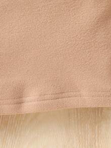 3 件装少女休闲卡通动物刺绣圆领百搭长袖 T 恤，适合秋冬季日常穿着、上学和户外活动