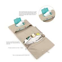 1 pieza Bolsa de pañales con diseño de oso, bolsa de aseo portátil para bebés, bolsa multifuncional para toallitas húmedas y pañales - Bolsa de toallitas húmedas - Ver 8