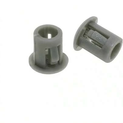10Pcs Gray Plastic Round Snap In Type Locking Furniture Hole Plugs Button Protective Cover Cap Head (5mm/0.19inch)