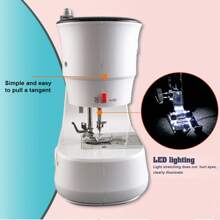 Compact 12-Stitch Electric Sewing Machine With Double Thread & Foot Pedal - UK Plug - UK Plug(220-240V) - View 4