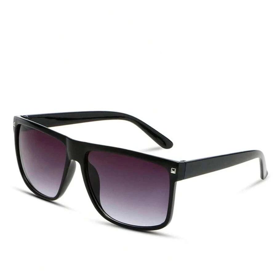 2024 Newest Square Classic Sunglasses Men Brand Hot Selling Sun Glasses Vintage Oculos UV400 Oculos De So - màu đen - Xem 1