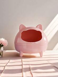 1pc Hamster Sand Bath Hamster Bathroom, Pet Hamster Bathroom Bath Sand Room Small Animal Toilet Large Space Transparent Shower Room Hamster Sand Bath Container Cage Accessories - Multicolor - View 2