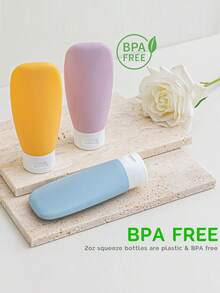 20pcs Travel Bottles Set, TSA Approved Leak Proof Toiletries Containers For Shampoo, Conditioner, Lotion, Shower Gel - Refillable Portable Travel Accessories For Makeup Bags & Liquids For Bathroom For Travel For Outdoor For Business Leakproof