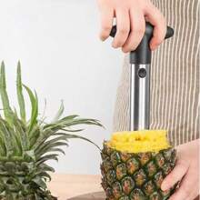 Spot Stainless Steel Pineapple Peeler Pineapple Corer Slicer Fruit Cutter Easy Slicer Peeler Kitchen Gadget Delivery Fast - 黑色 - 查看 2