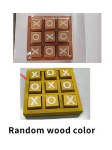 Classic Wooden XO Play Set With 9 Bricks And A Base - Perfect For Family Game Night And Home Decoration | Perfect For Holiday Parties, Coffee Tables, Living Rooms, Christmas And New Year Gifts - Multicolor - View 6