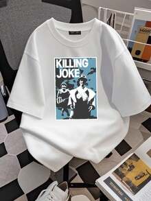 180g Pure Cotton Killing Joke Retro T-Shirt, Killing Joke Shirt, Metal Band TE3417 Comfortable Slightly Soft Graphic Summer Top For Everyday Wear For Women Stylish Designer Clothes Unisex Homme Versatile Streetwear Stretched Breathable Print Round Neck Short Sleeve Fashion Casual