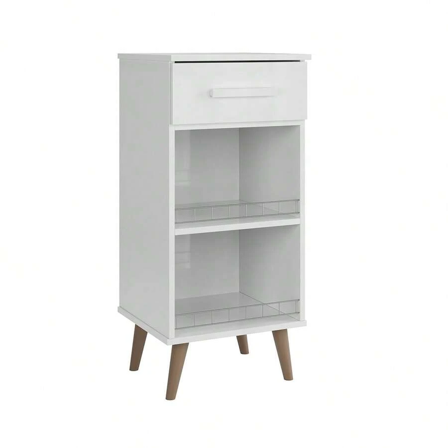 Fenix Water Cooler Counter With Drawers And Fruit Bowl - White - View 1