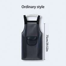 1pc TPU Waterproof And Oil Resistant Apron, With Pocket And Adjustable Oil And Stain Resistant Hanging Neck Aprons, Can Wipe Hands, Casual For Daily Use, Kitchen Stuff, Suitable For Chef, Gardener, Baker, Florist, Artist, Barista And Other Workwear And For Kitchen, Bathroom, Household Supplies, Cooking Apron, Bathroom Gadgets, Kitchen Accessories