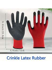 1/6/12 双园艺手套、工作手套、男士工作手套、园艺垃圾清理手套、女士园艺手套、园艺工具、园艺工作手套 - 彩色 - 查看 5