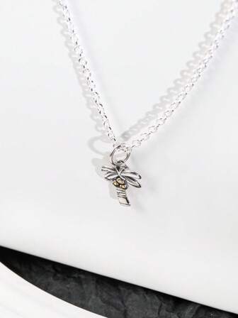 Sterling zilveren kokosnootboom hanger ketting – Tropical Vibe Jewelry