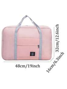 1pc Foldable Large-Capacity Travel Organizer Bag, Unise-Friendly Clothing Packaging Bag, Luggage Bag, Women's Waterproof Travel Bag, Luggage Bag, Overnight Bag, Carrying Bag, Handbag, Fitness Bag, Work And School Supplies, School Supplies, Student Return To School Handbag, Handbag, Weekend Bag, Handbag, Vacation Handbag, Outdoor Business Holiday, Hospital Unise-Friendly Relocation And Moving Luggage Bag, Festival Gift Large-Capacity Storage Bag - Multicolor - View 7