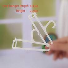 1 Hanging Rack + 5 Clothes Hangers, Compatible Clothing Storage Rack, Display Shelf For Dolls, Toys, Shoes, Garments - Multicolor - View 7
