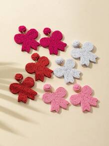 WinLeaf 1 Pair Handmade Beaded Butterfly Earrings, Gift For Valentine's Day And Christmas